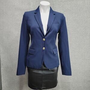 J. CREW 2 BUTTON ACADEMIA CLASSIC BLAZER, SIZE 4